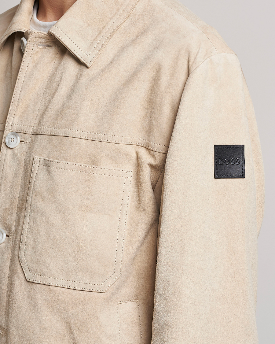 ジャケット・アウター MONOHA Suede work jacket light beige Suede work jacket (light beige / gray / camel) : MONOHA