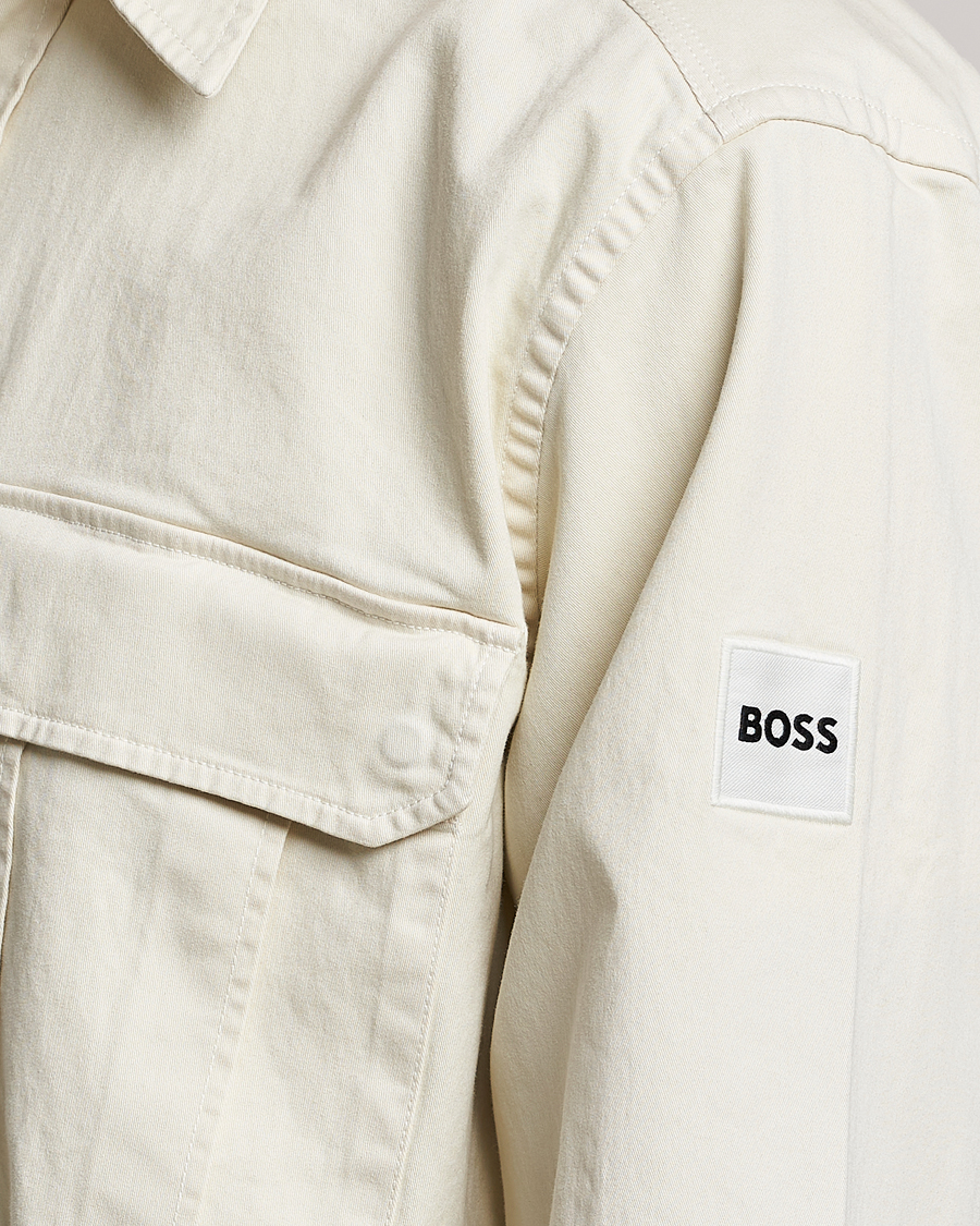 Men | Shirts | BOSS ORANGE | Lisel Pocket Overshirt Light Beige