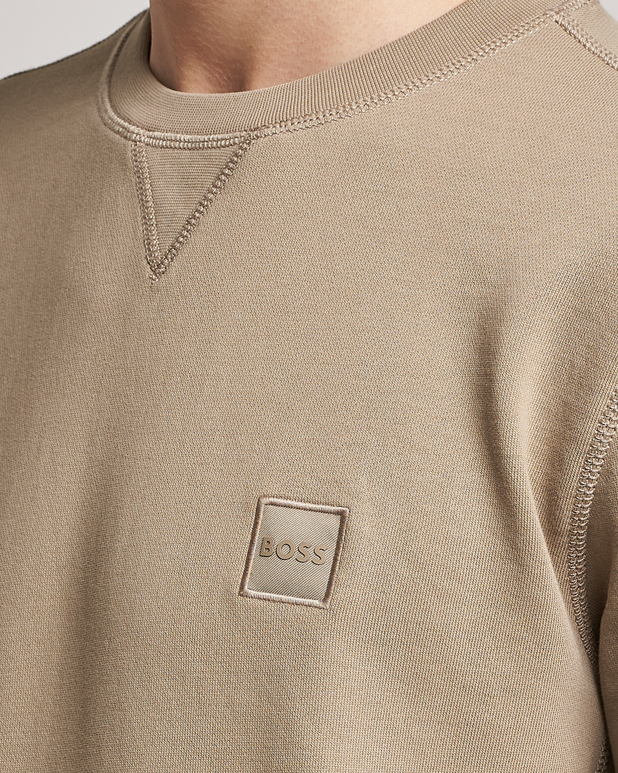 Men | Sweaters & Knitwear | BOSS ORANGE | Westart Logo Sweatshirt Medium Beige