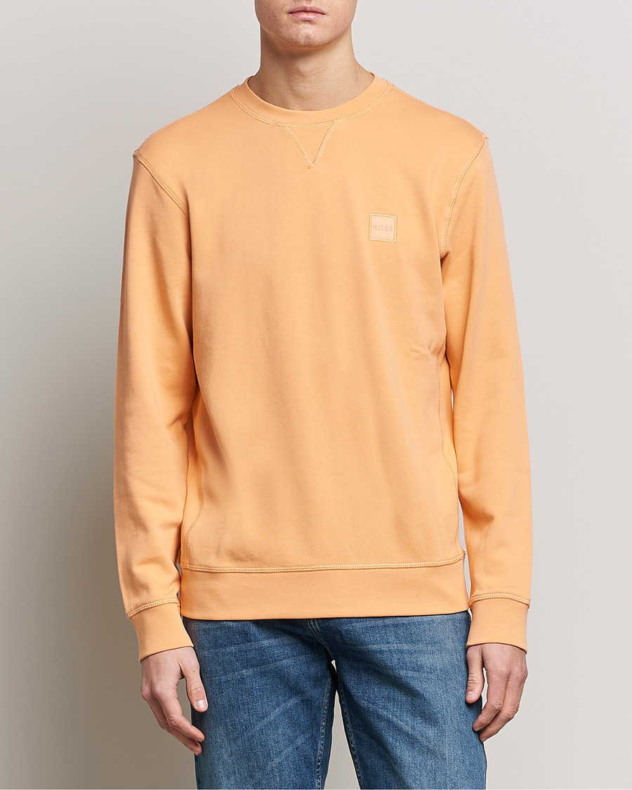 Men | BOSS Casual | BOSS Casual | Westart Logo Sweatshirt Pastel Orange