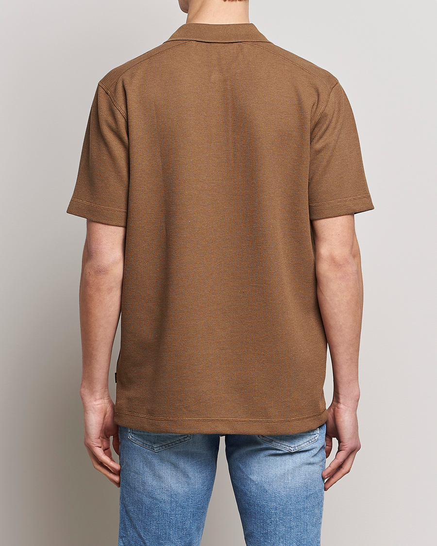 Men | Polo Shirts | BOSS ORANGE | Petempesto Knitted Polo Open Beige