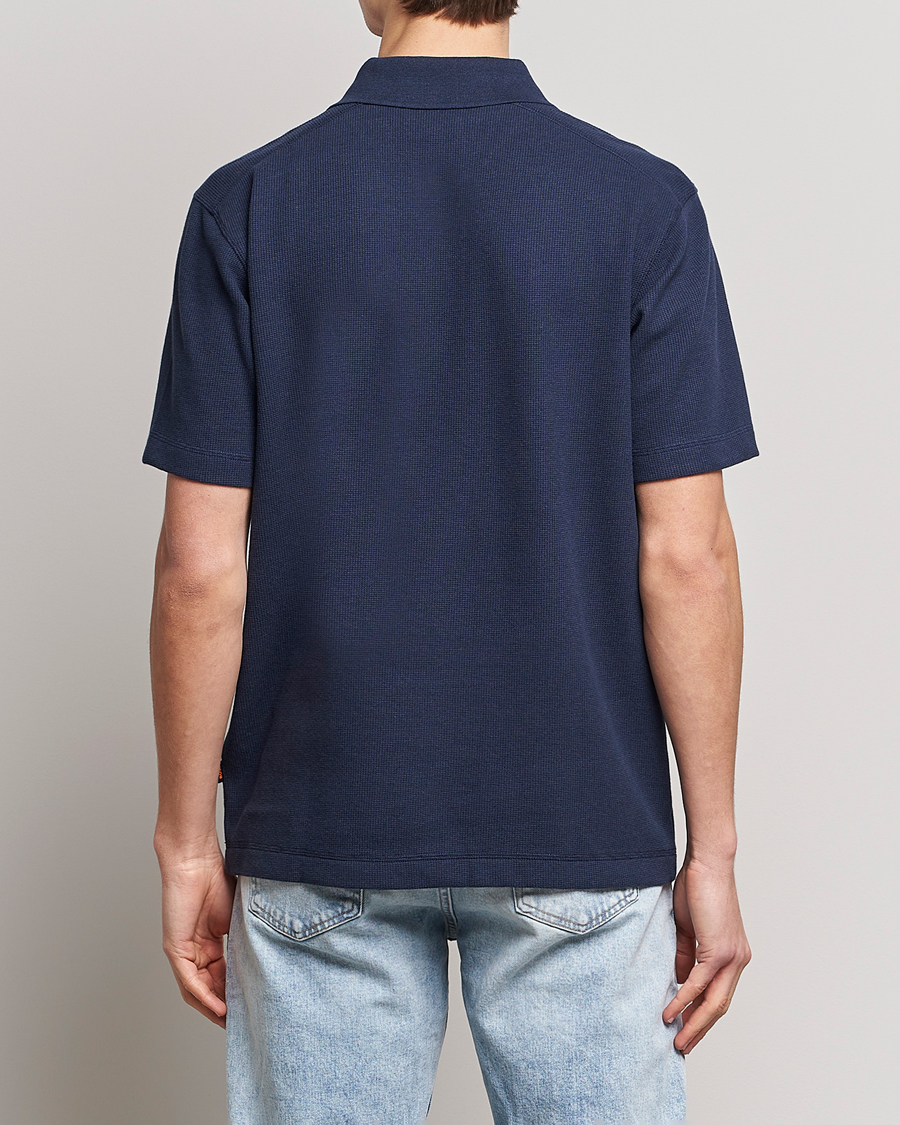 Men | Polo Shirts | BOSS ORANGE | Petempesto Knitted Polo Dark Blue