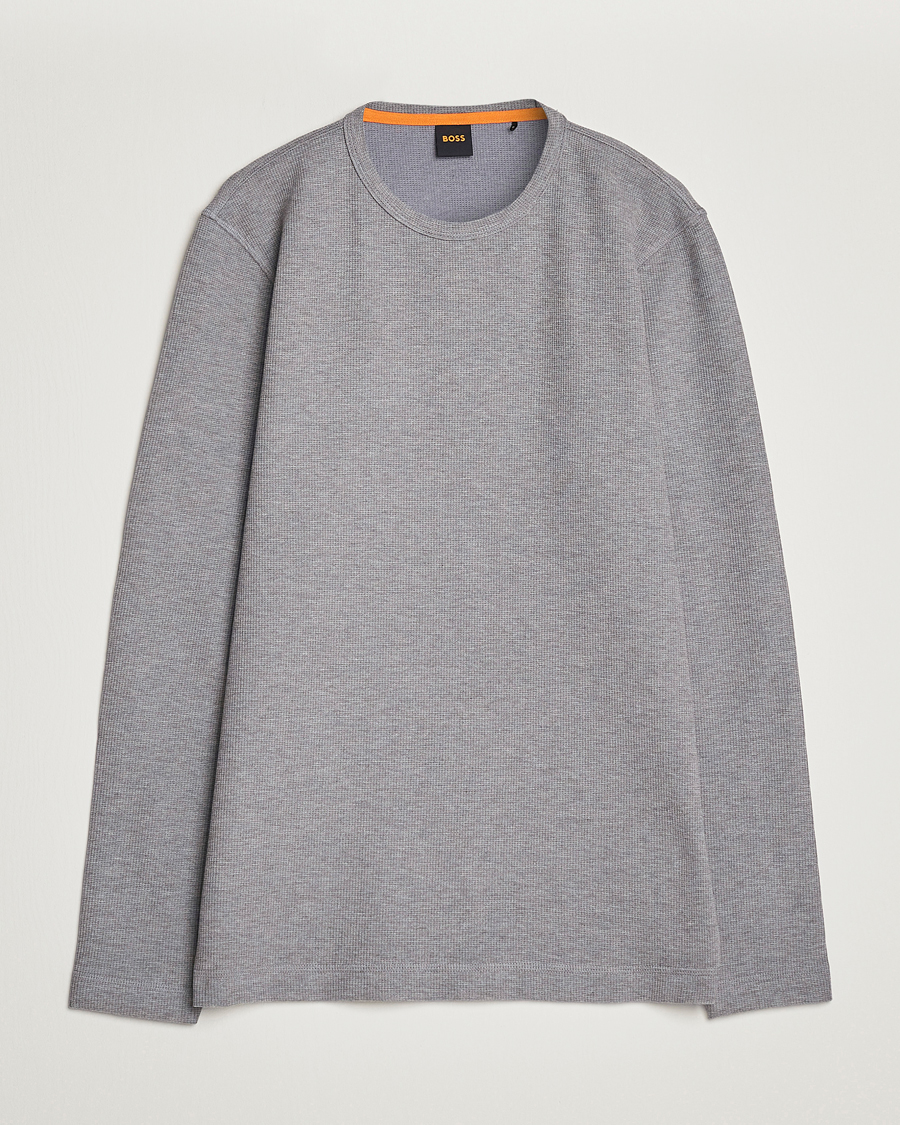 Men | Sweaters & Knitwear | BOSS ORANGE | Tempesto Sweater Light Grey