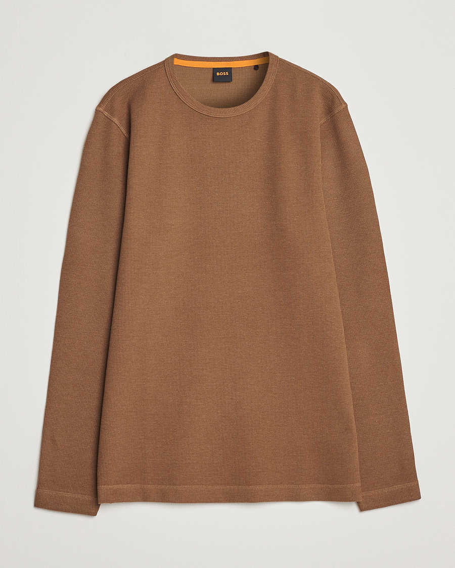 Men | Sweaters & Knitwear | BOSS ORANGE | Tempesto Sweater Open Beige