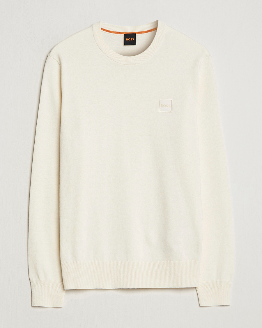 Men | Sweaters & Knitwear | BOSS ORANGE | Kanovano Knitted Sweater Light Beige
