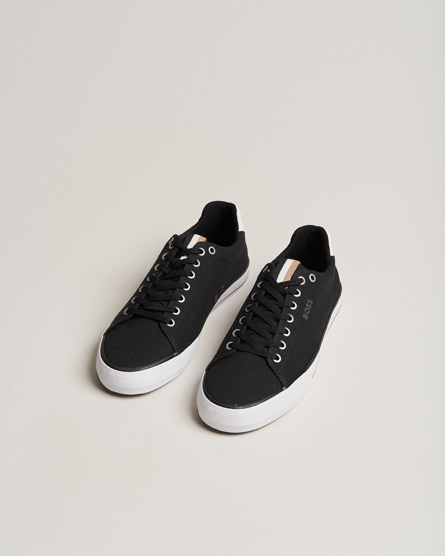 Men | Shoes | BOSS BLACK | Aiden Canvas Sneaker Black