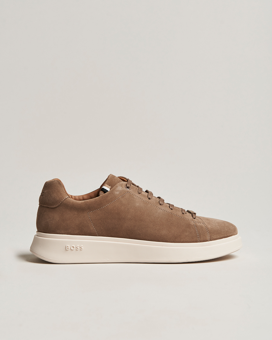 Men | Bulton Suede Sneaker Medium Beige | BOSS BLACK | Bulton Suede Sneaker Medium Beige