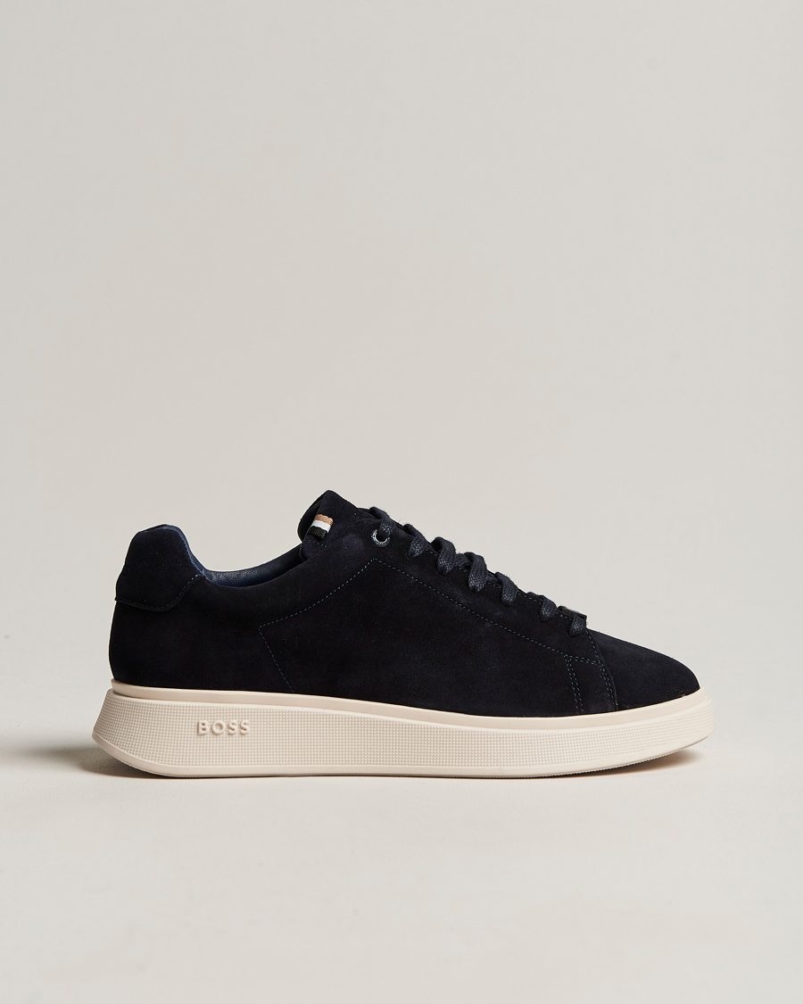 Men | Bulton Suede Sneaker Dark Blue | BOSS BLACK | Bulton Suede Sneaker Dark Blue