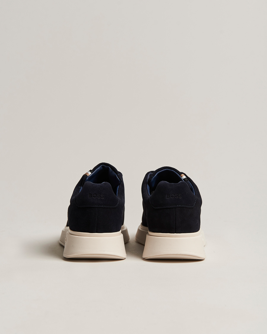 Men | Bulton Suede Sneaker Dark Blue | BOSS BLACK | Bulton Suede Sneaker Dark Blue