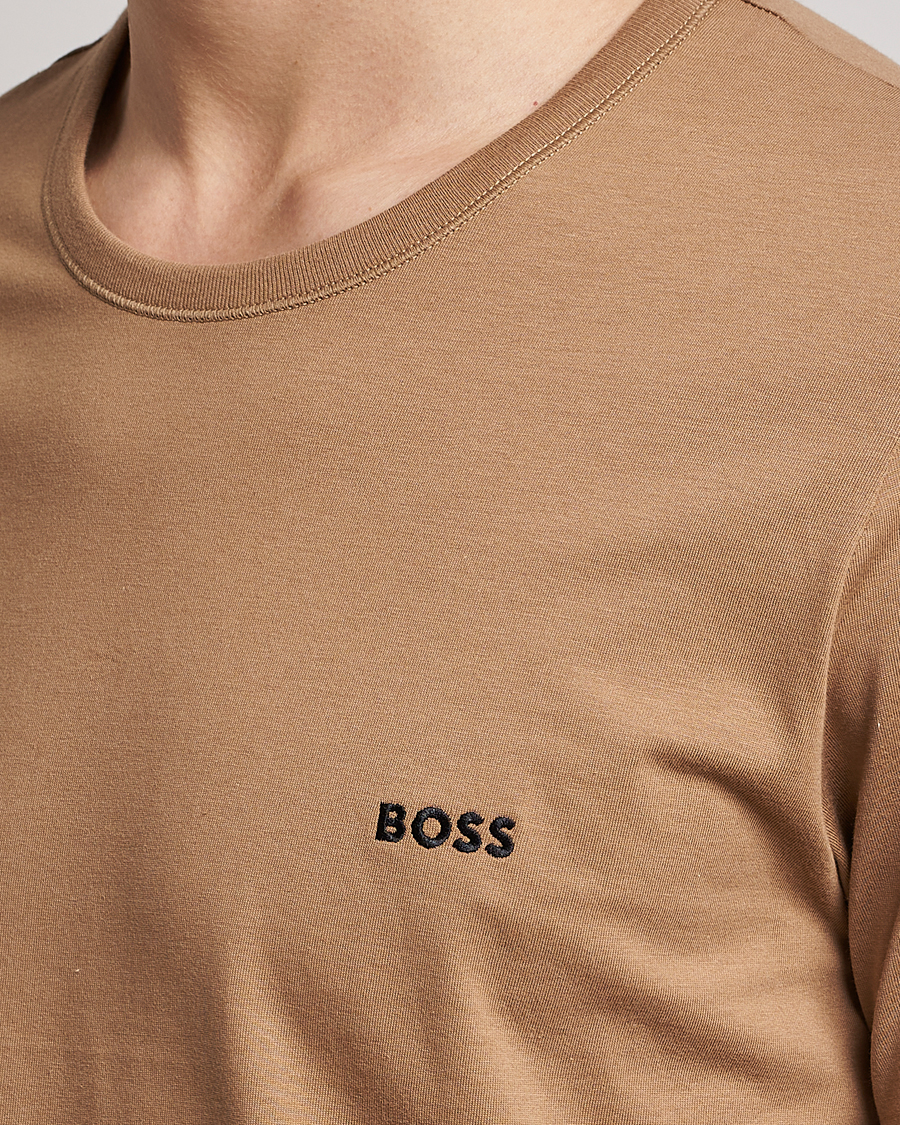 Men | T-Shirts | BOSS BLACK | 3-Pack Crew Neck T-Shirt Beige/White/Black