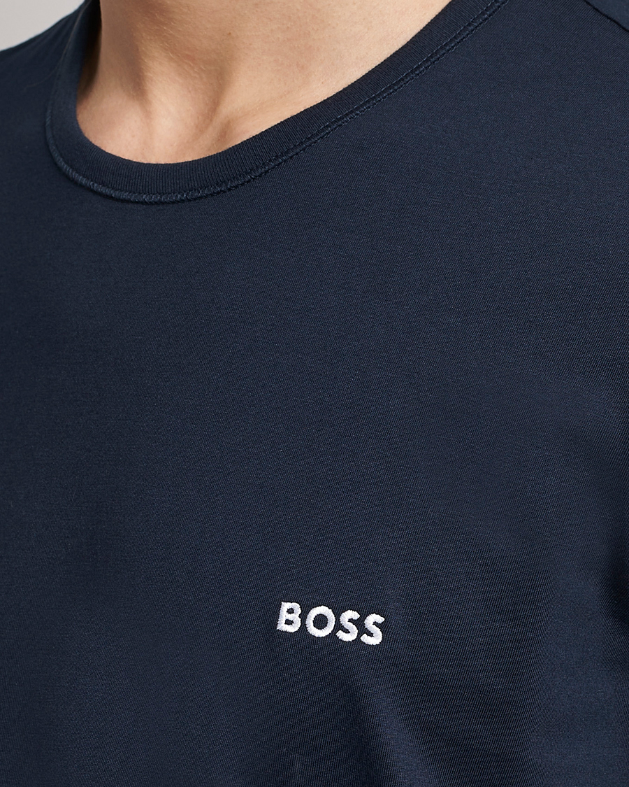 Men | T-Shirts | BOSS BLACK | 3-Pack Crew Neck T-Shirt Navy/Green/White