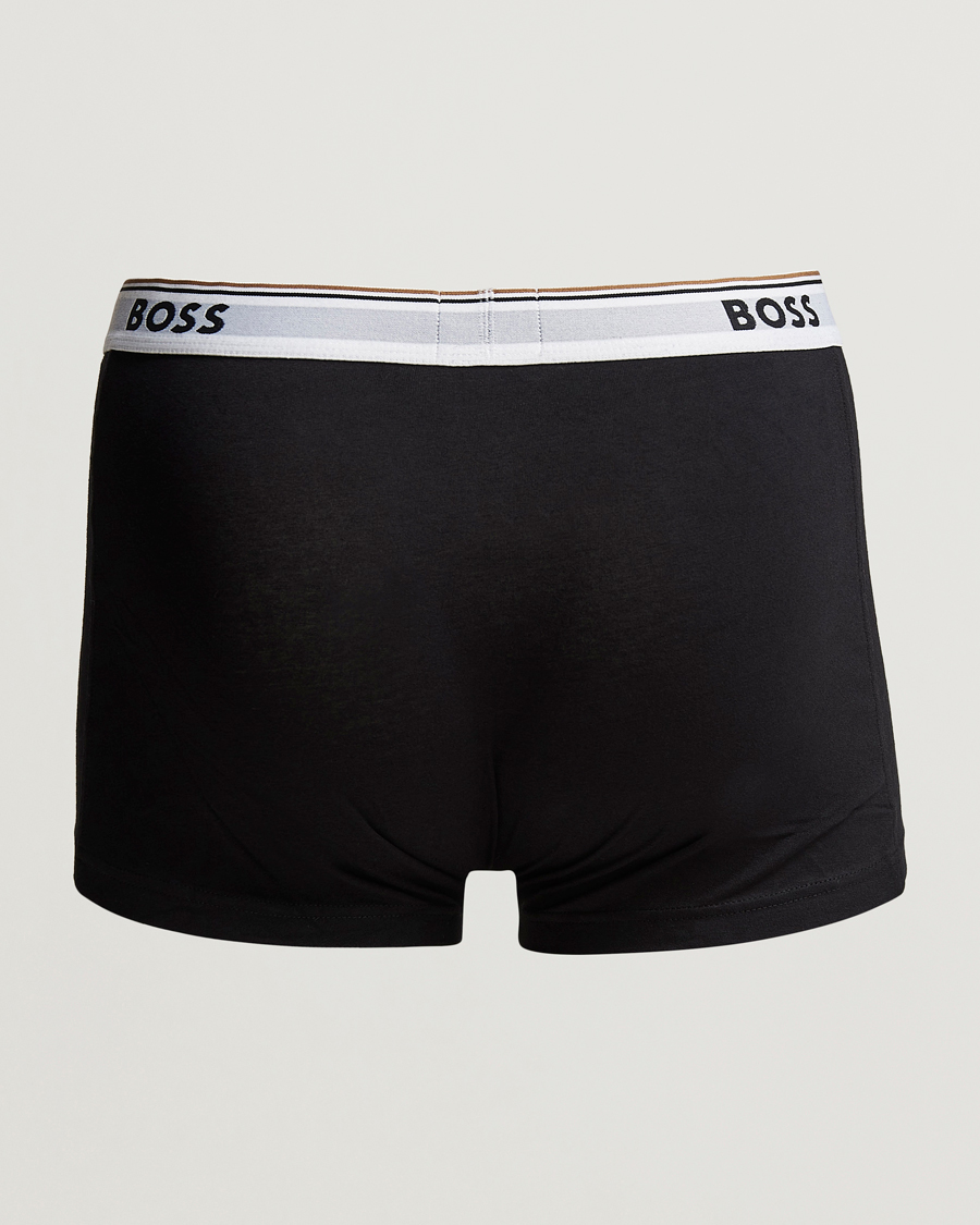 Men | Underwear & Socks | BOSS BLACK | 3-Pack Trunk Boxer Black