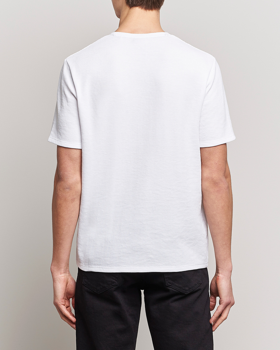 Men | T-Shirts | BOSS BLACK | Waffle Logo Crew Neck T-Shirt Open White