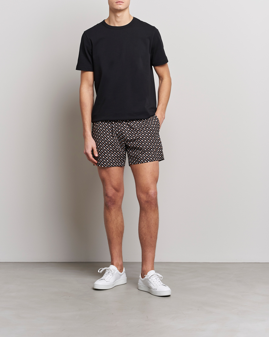 Men | Swimwear | BOSS BLACK | Manu Monogram Logo Swimshorts Black