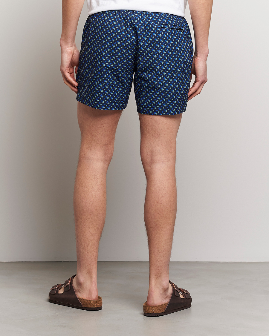 Men | Swimwear | BOSS BLACK | Manu Monogram Logo Swimshorts Dark Blue