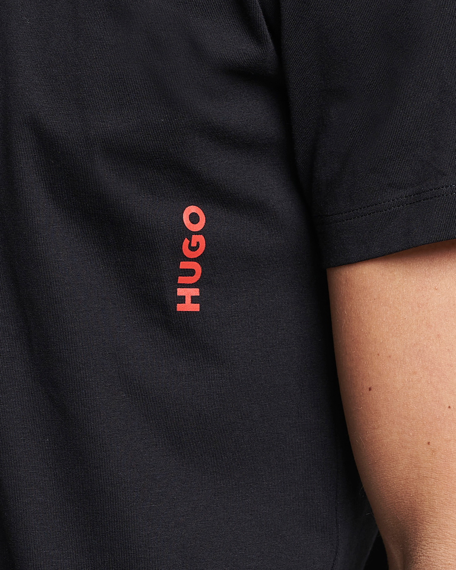 Men | T-Shirts | HUGO | 2-Pack Logo Crew Neck T-Shirt White/Black