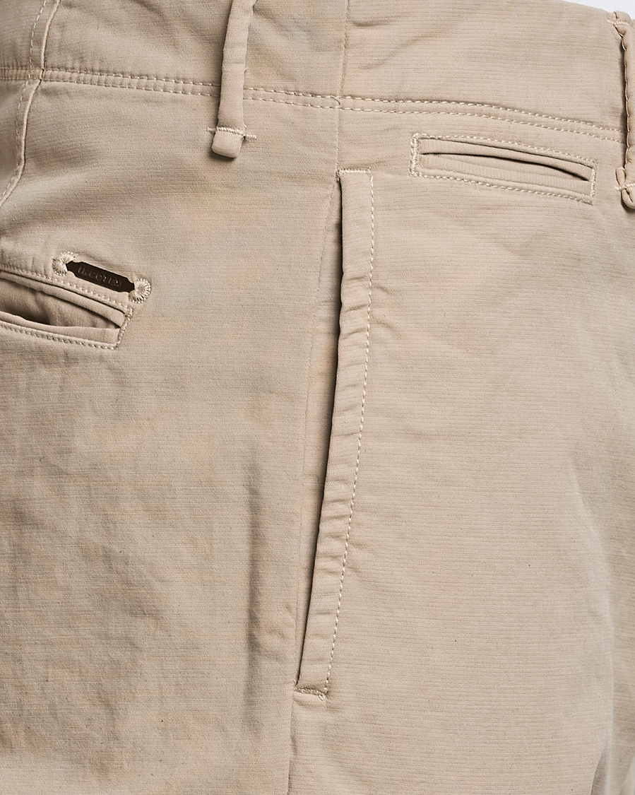 Men | Trousers | Incotex | Regular Fit Cotton Stretch Slacks Beige