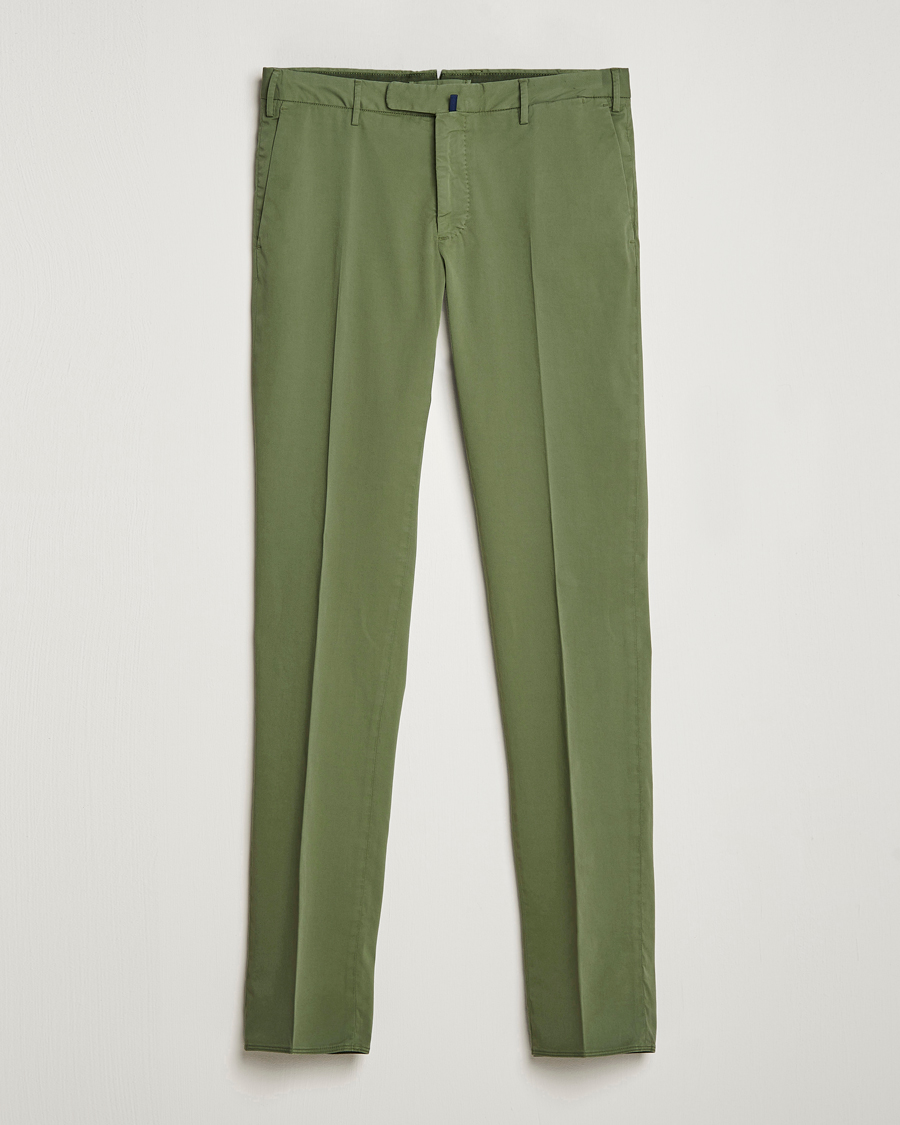 Incotex Slim Fit Comfort Chinos Olive at CareOfCarl.com