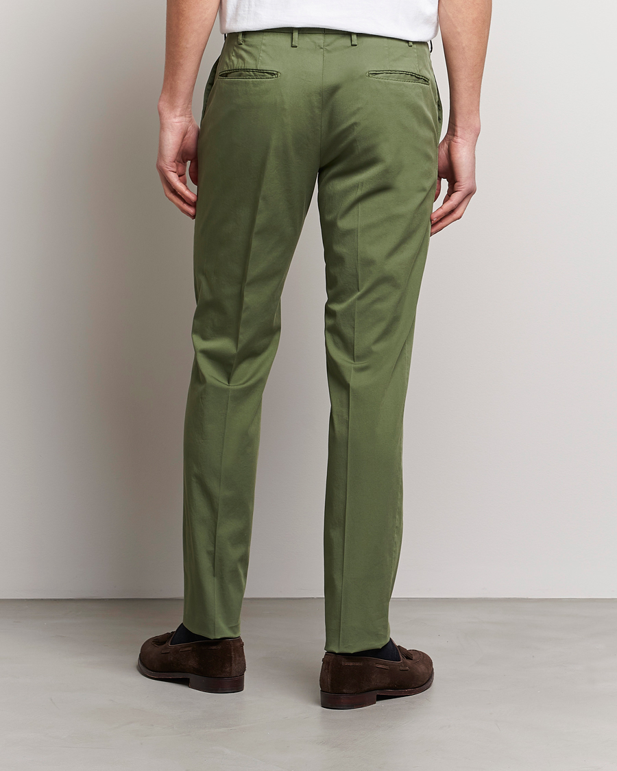 Incotex Slim Fit Comfort Chinos Olive at CareOfCarl.com