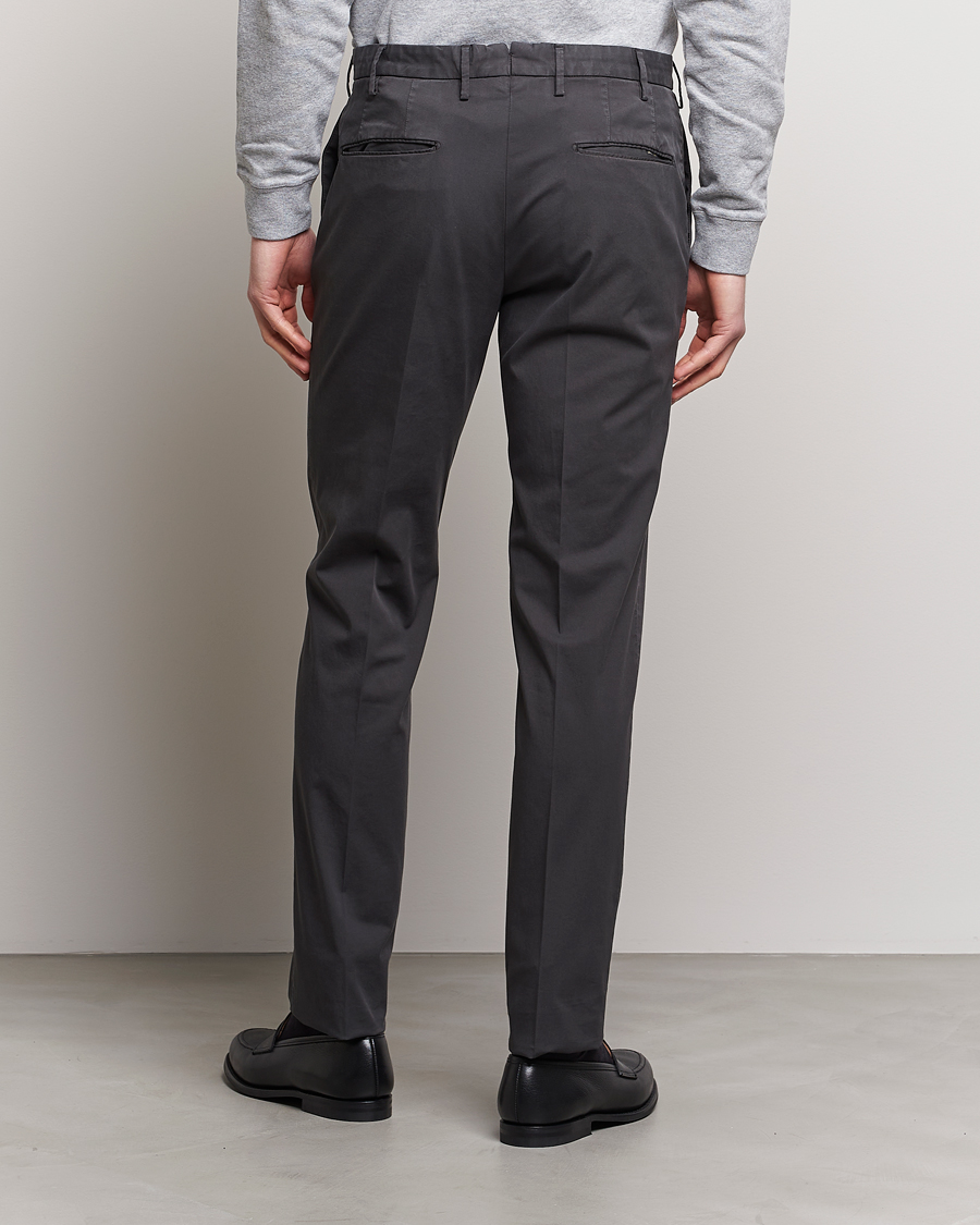 Men | Trousers | Incotex | Slim Fit Comfort Chinos Charcoal