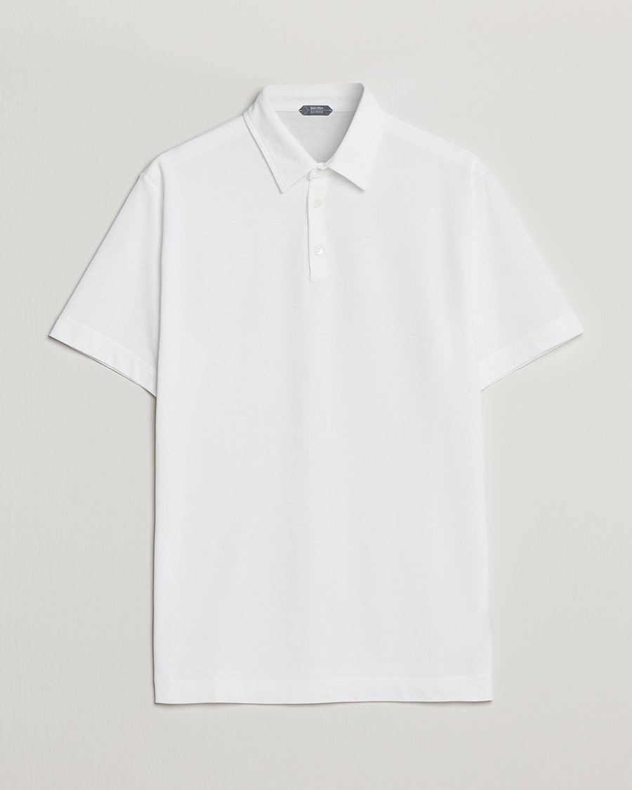 Men | Polo Shirts | Zanone | Ice Cotton Polo White