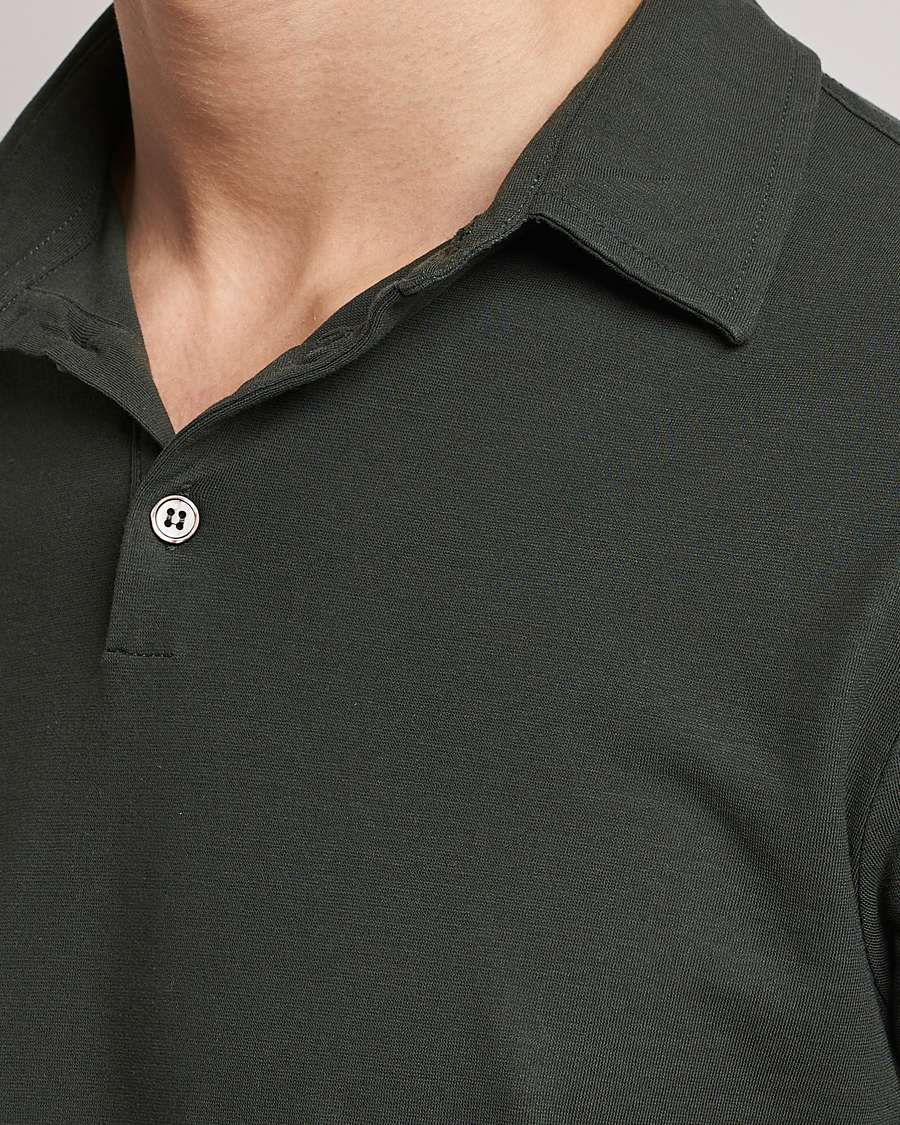 Men | Polo Shirts | Zanone | Ice Cotton Polo Military