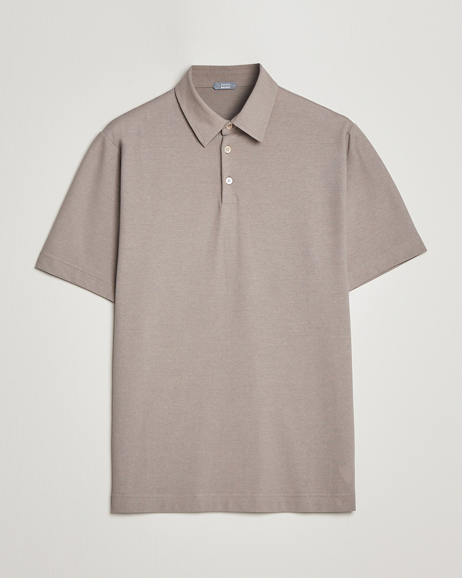 Men | Polo Shirts | Zanone | Ice Cotton Polo Beige