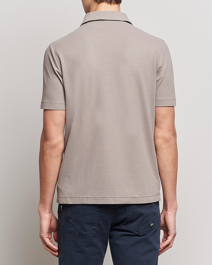 Zanone Ice Cotton Polo Beige at CareOfCarl.com