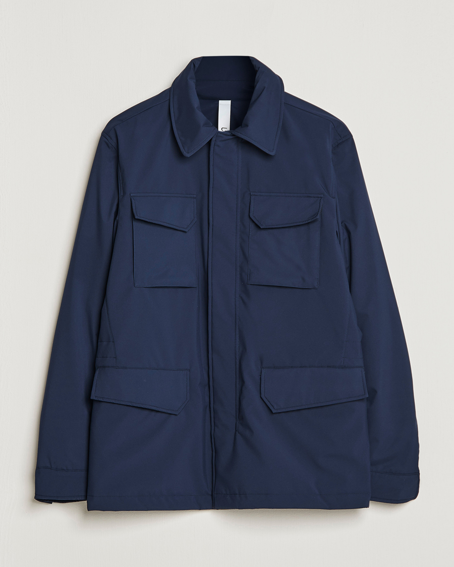 Men | Coats & Jackets | Slowear | Nylon Field Jacket Navy