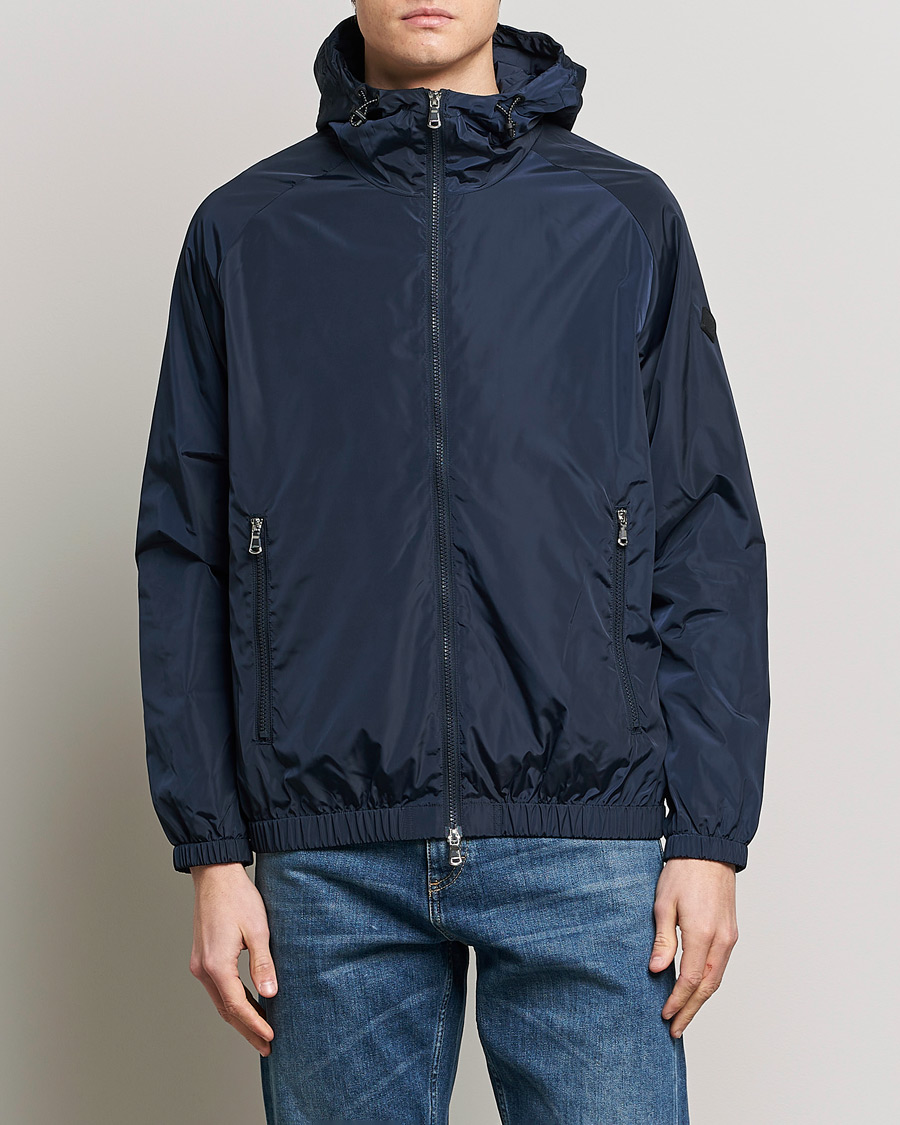 Men | Down Jackets | J.Lindeberg | Trace Solid Padded Poly Jacket Navy