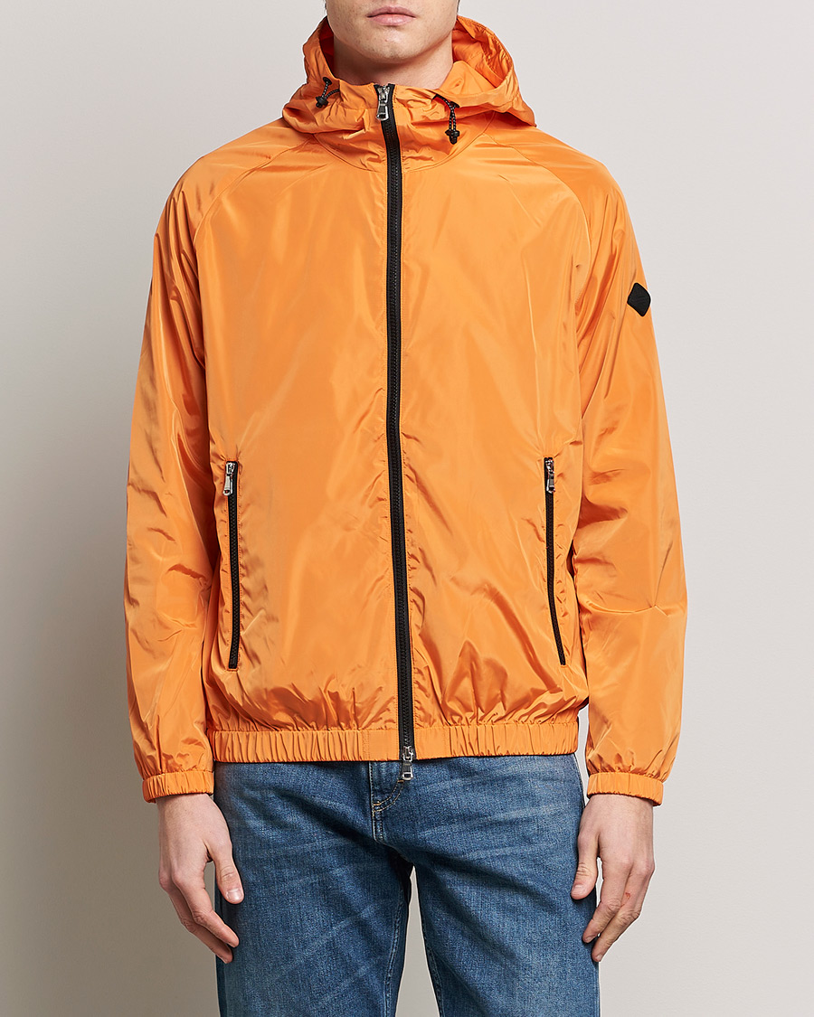 Men | Coats & Jackets | J.Lindeberg | Trace Solid Padded Poly Jacket Russet Orange