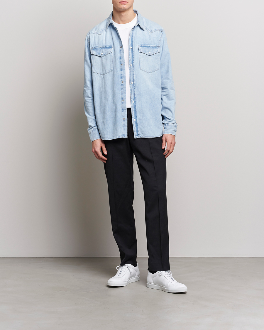Men | Shirts | J.Lindeberg | Carson Denim Shirt Light Blue
