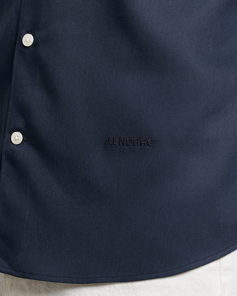 Men | Shirts | J.Lindeberg | Slim Fit Comfort Tencel Shirt Navy