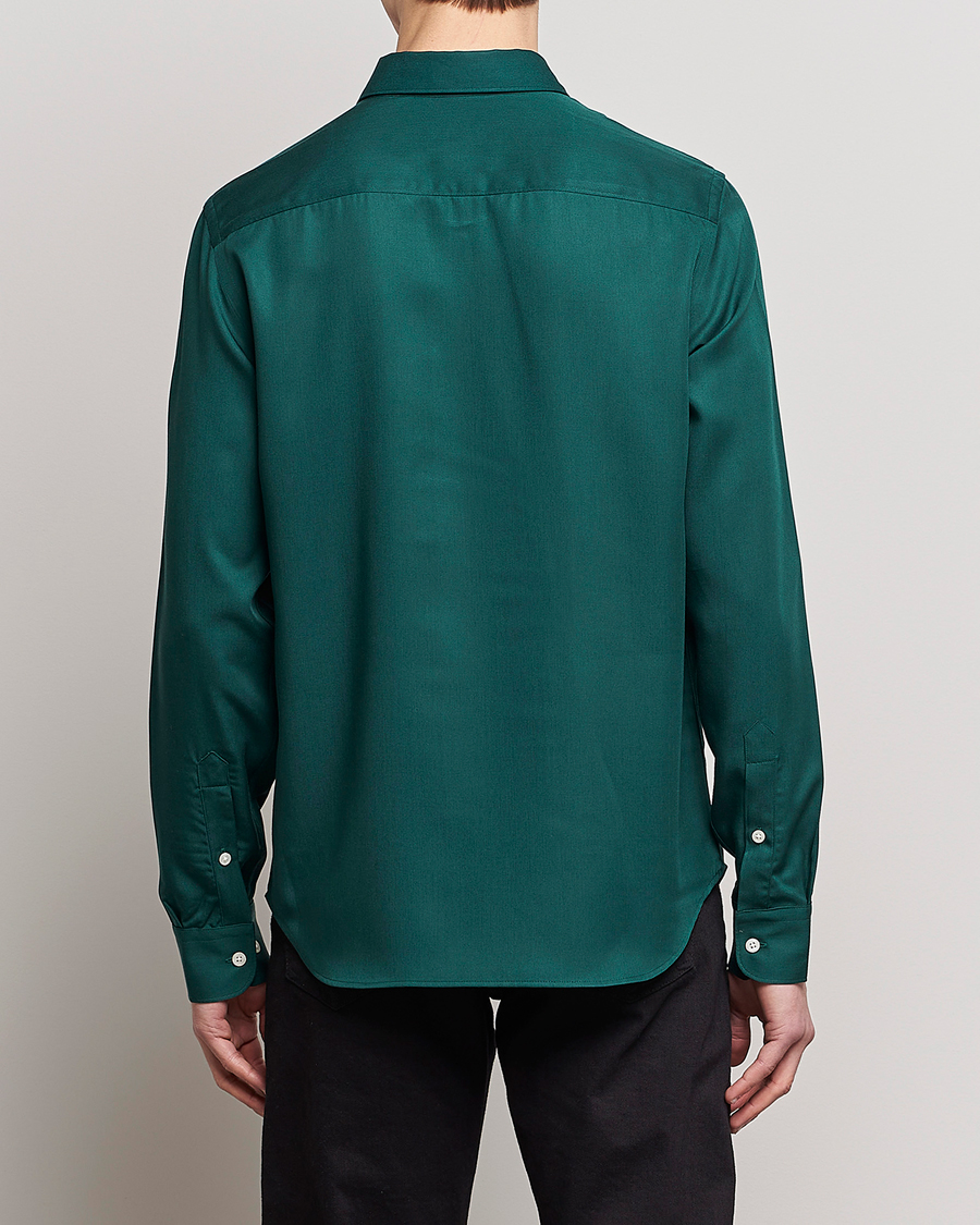 Men | Shirts | J.Lindeberg | Slim Fit Comfort Tencel Shirt Rain Forest