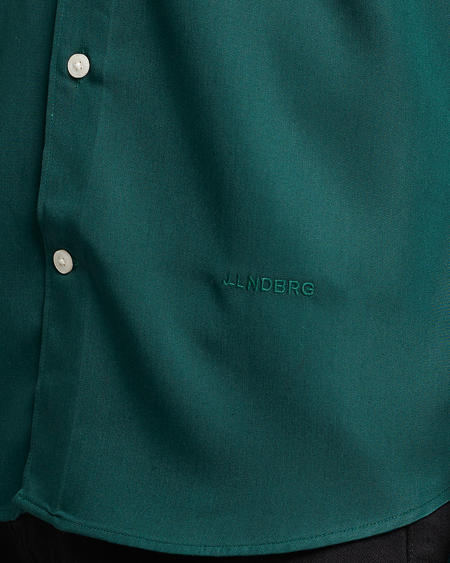 Men | Shirts | J.Lindeberg | Slim Fit Comfort Tencel Shirt Rain Forest