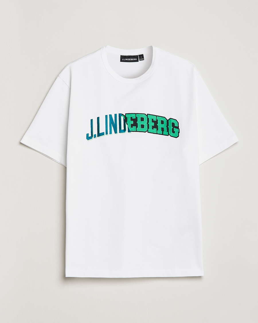 Men | T-Shirts | J.Lindeberg | Camilo Graphic Heavy T-Shirt White