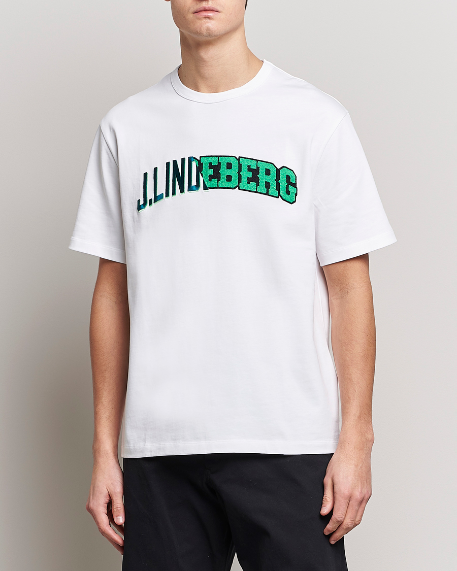 Men | J.Lindeberg | J.Lindeberg | Camilo Graphic Heavy T-Shirt White