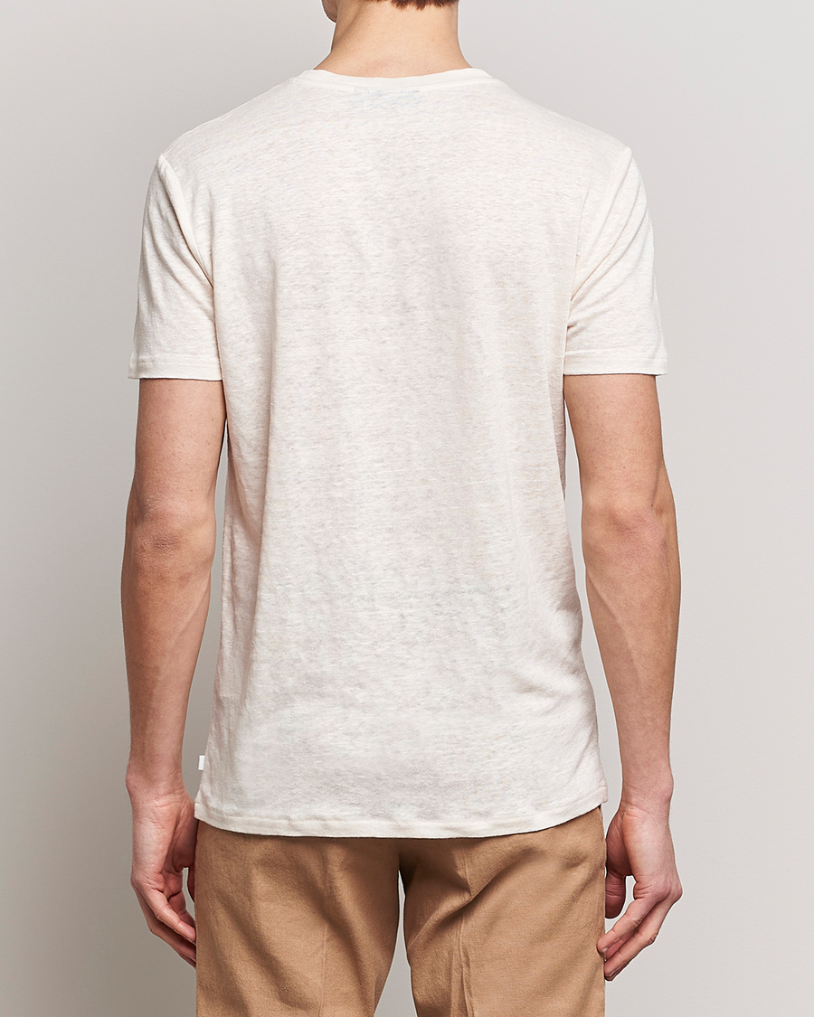 Men | T-Shirts | J.Lindeberg | Coma Linen Tee Turtledove