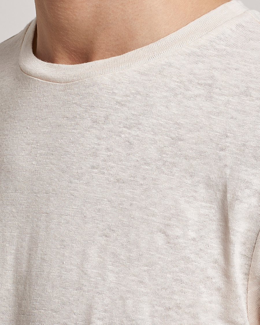 Men | T-Shirts | J.Lindeberg | Coma Linen Tee Turtledove