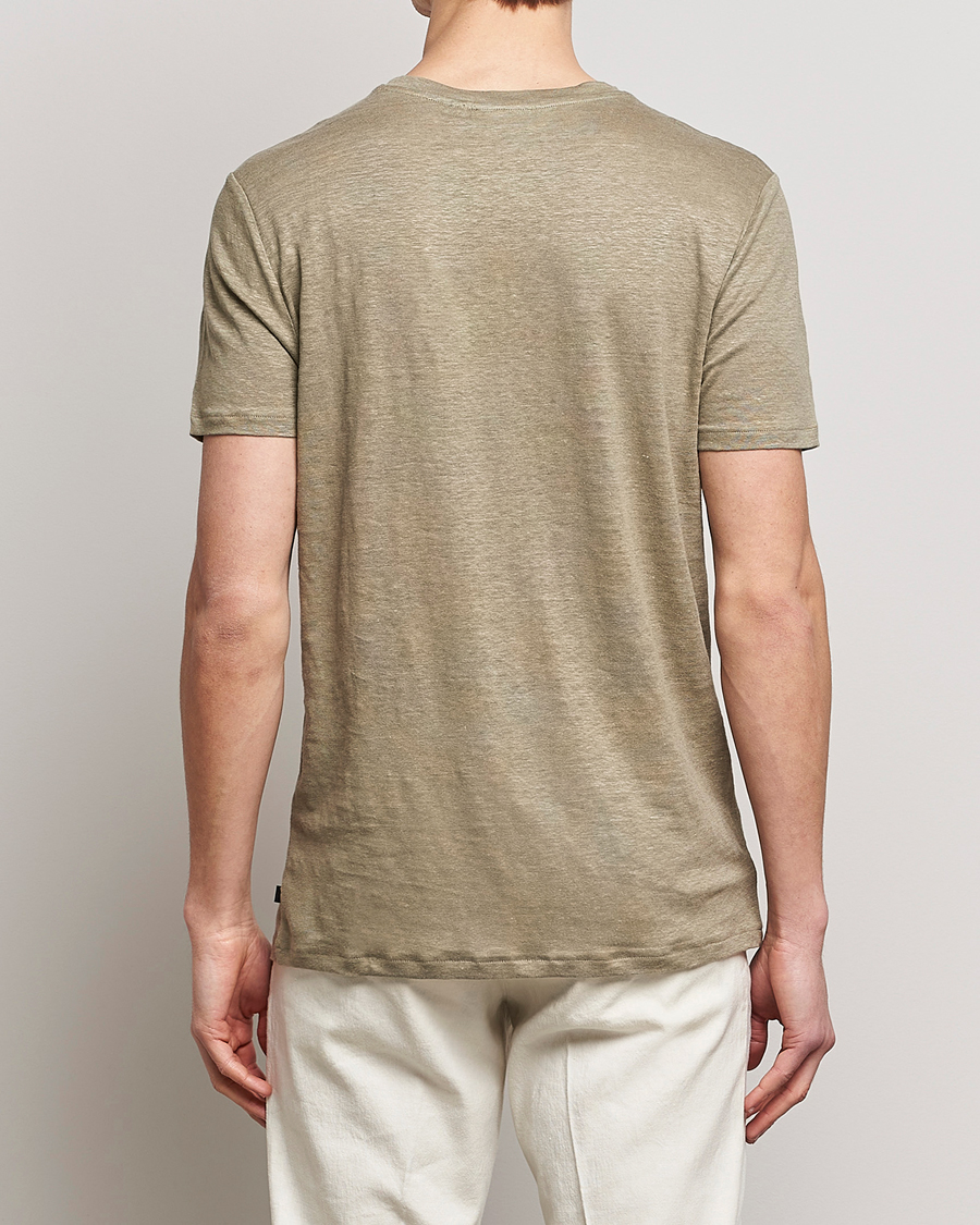 Men | T-Shirts | J.Lindeberg | Coma Linen Tee Aloe