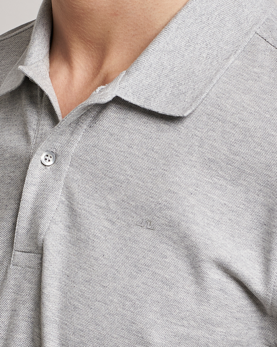 Men | Polo Shirts | J.Lindeberg | Troy Clean Polo Light Grey Melange
