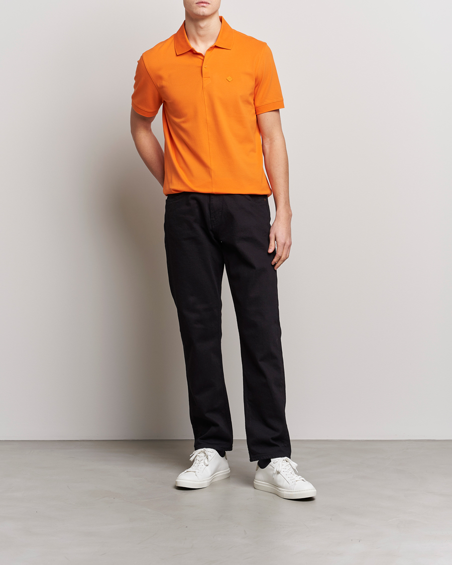 Men | Polo Shirts | J.Lindeberg | Rubi Slim Fit Polo Russet Orange