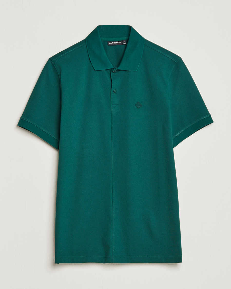 Men | Polo Shirts | J.Lindeberg | Rubi Slim Fit Polo Rain Forest