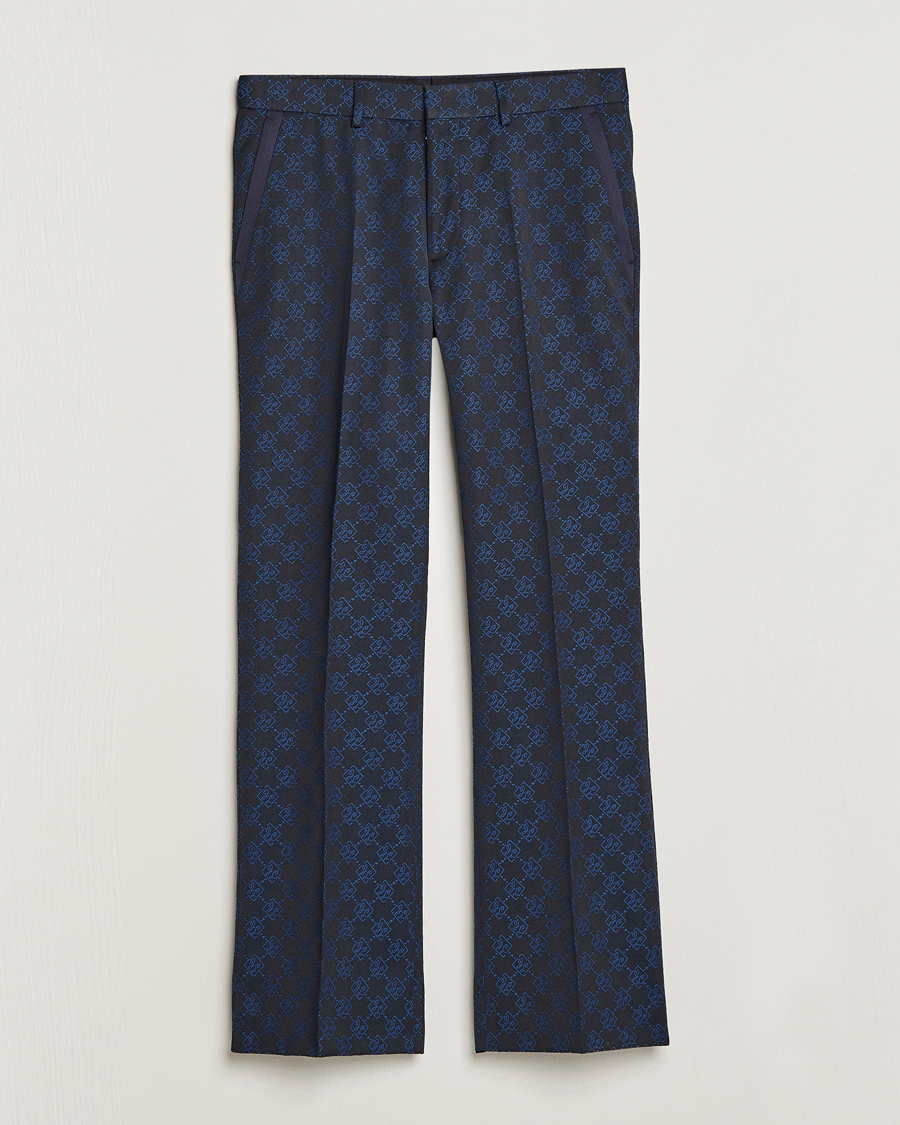 Men | Trousers | J.Lindeberg | Gomor JL Jacquard Trousers Navy