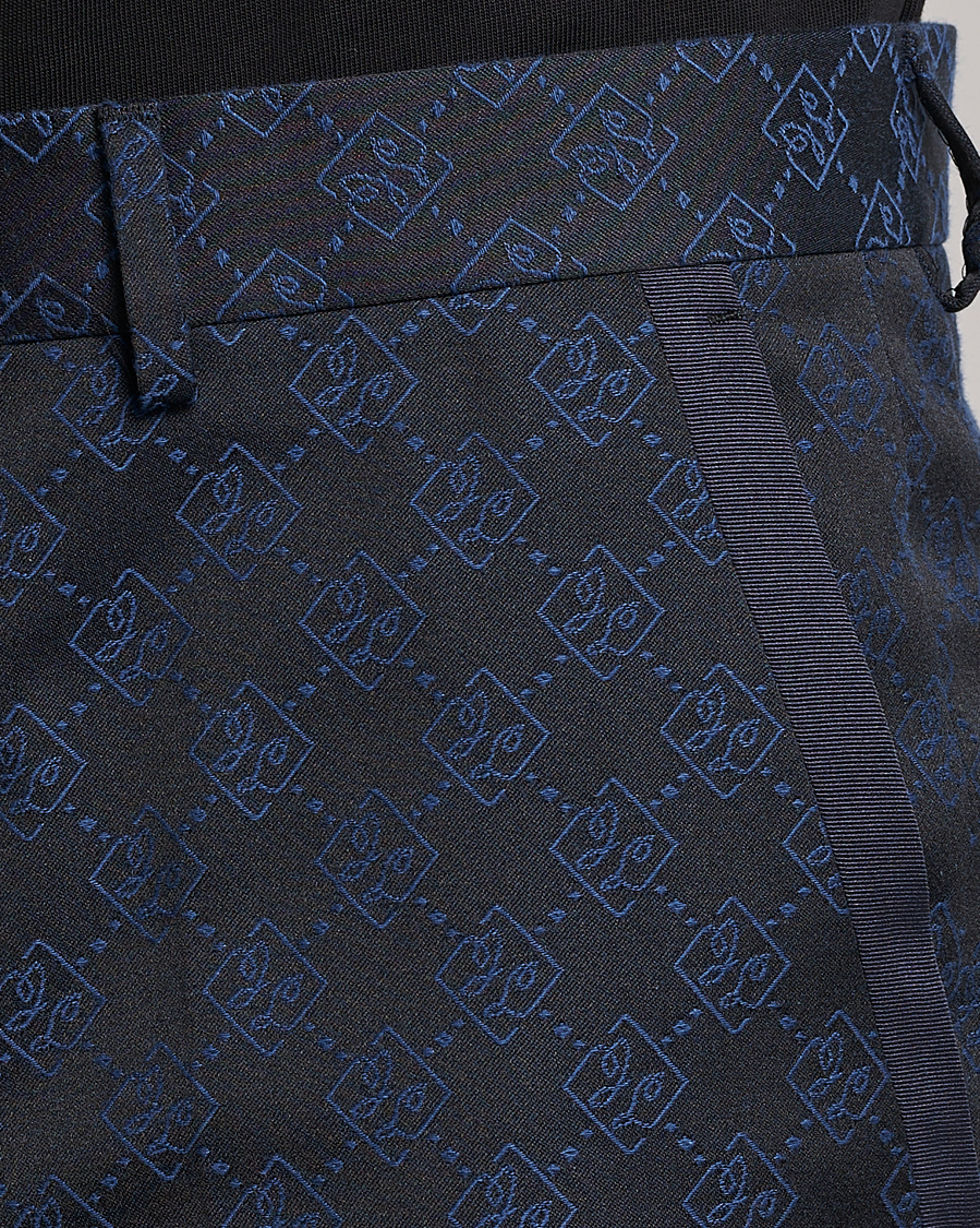 Men | Trousers | J.Lindeberg | Gomor JL Jacquard Trousers Navy