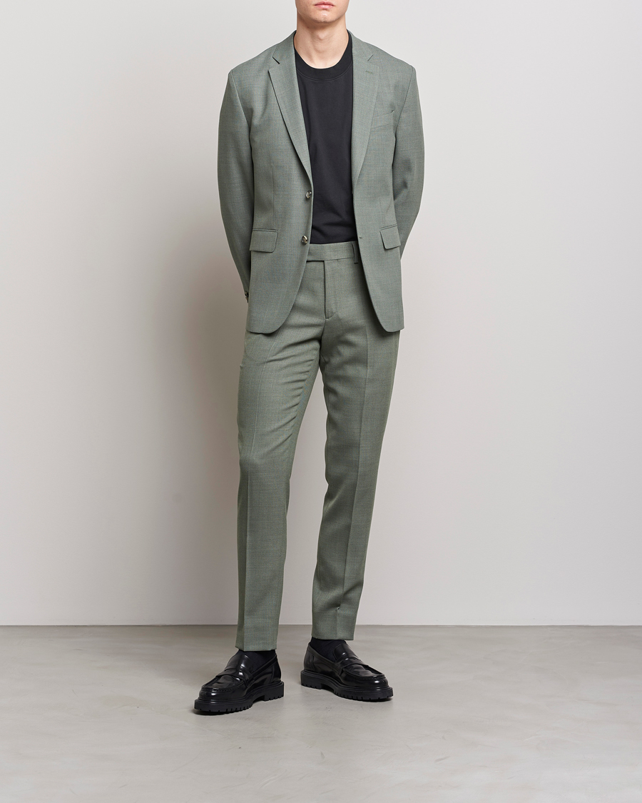 Men | Trousers | J.Lindeberg | Grant Active Hopsack Pants Aloe