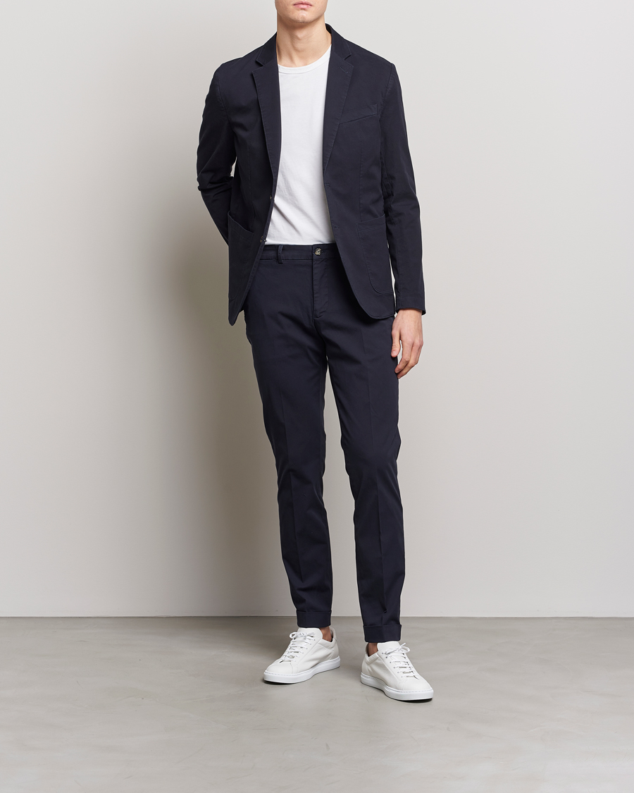 Men | Trousers | J.Lindeberg | Grant Cotton Garment Dye Pants Navy