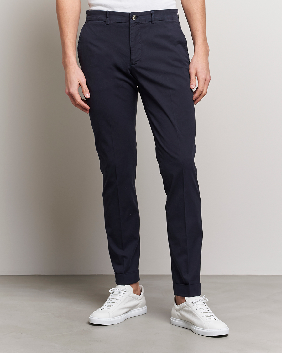 Men | Trousers | J.Lindeberg | Grant Cotton Garment Dye Pants Navy