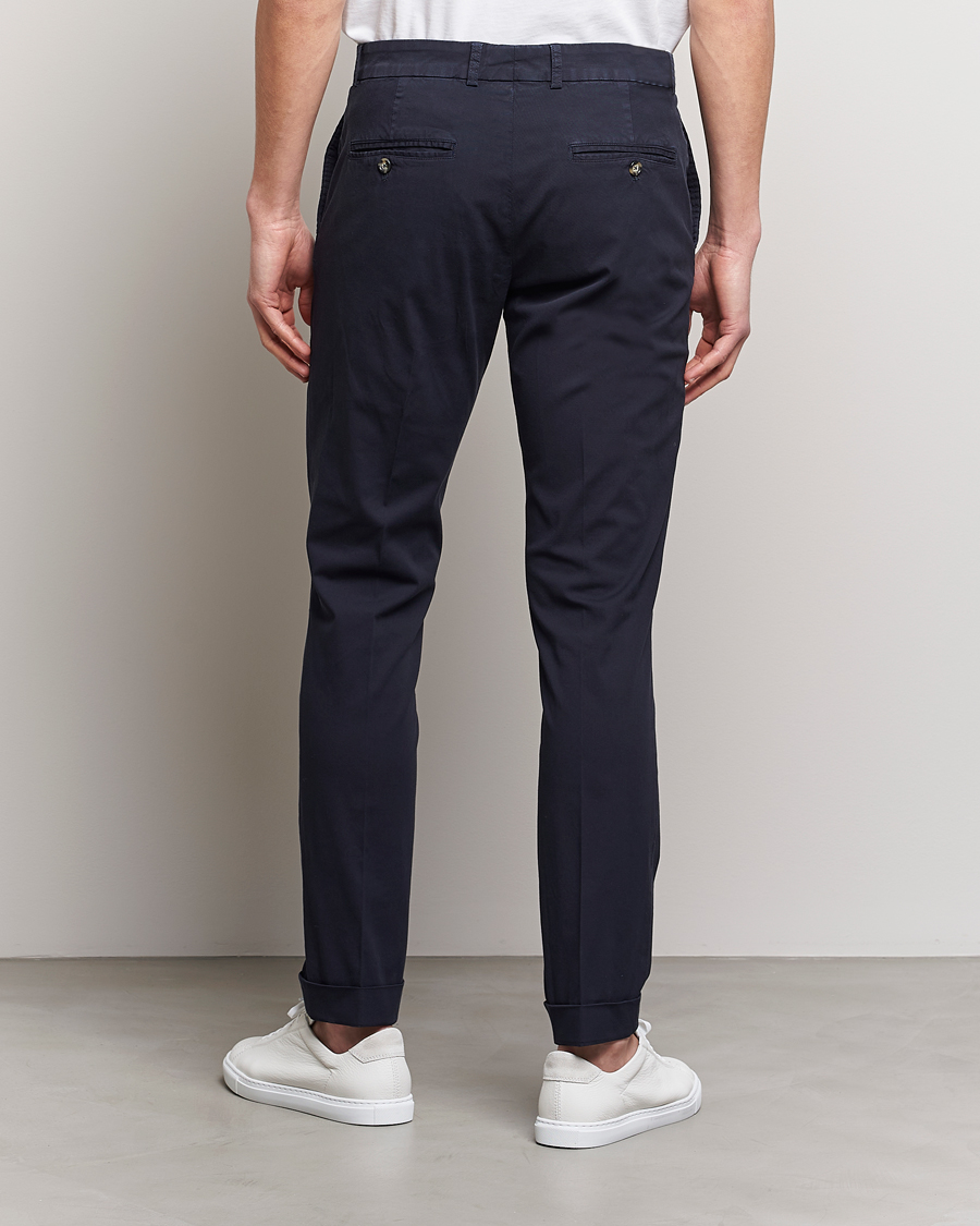 Men | Trousers | J.Lindeberg | Grant Cotton Garment Dye Pants Navy