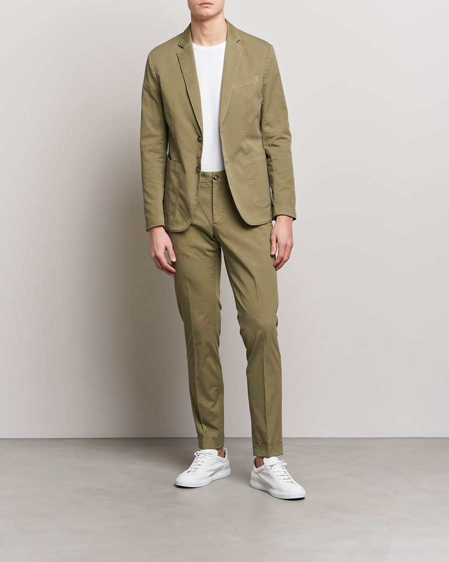 Men | Trousers | J.Lindeberg | Grant Cotton Garment Dye Pants Aloe